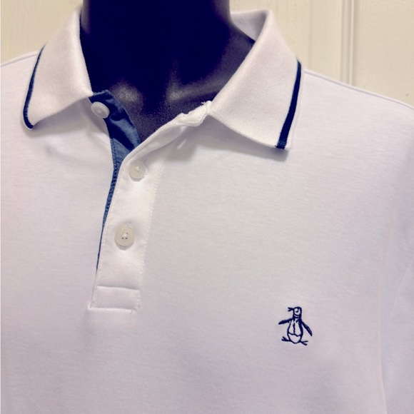 Original Penguin White Polo with Black Accents in new conditions - Picture 3 of 11